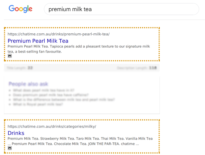 CHATIME case study — ranked #1 on Google for "premium milk bubble tea"